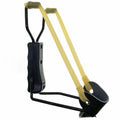 Collapsible slingshot for the wrist.