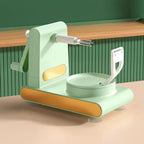 Simple vegetable and fruit peeler with hand crank – For effortless peeling
