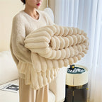 LuxFaux – Luxury Rabbit Fur Blanket for Ultimate Comfort