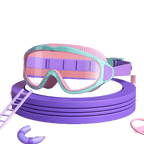 HD children's large frame waterproof and anti-fog swimming goggles