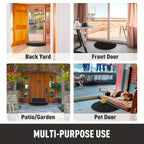 Semi-circular rubber doormat – Durable and non-slip for indoor and outdoor use