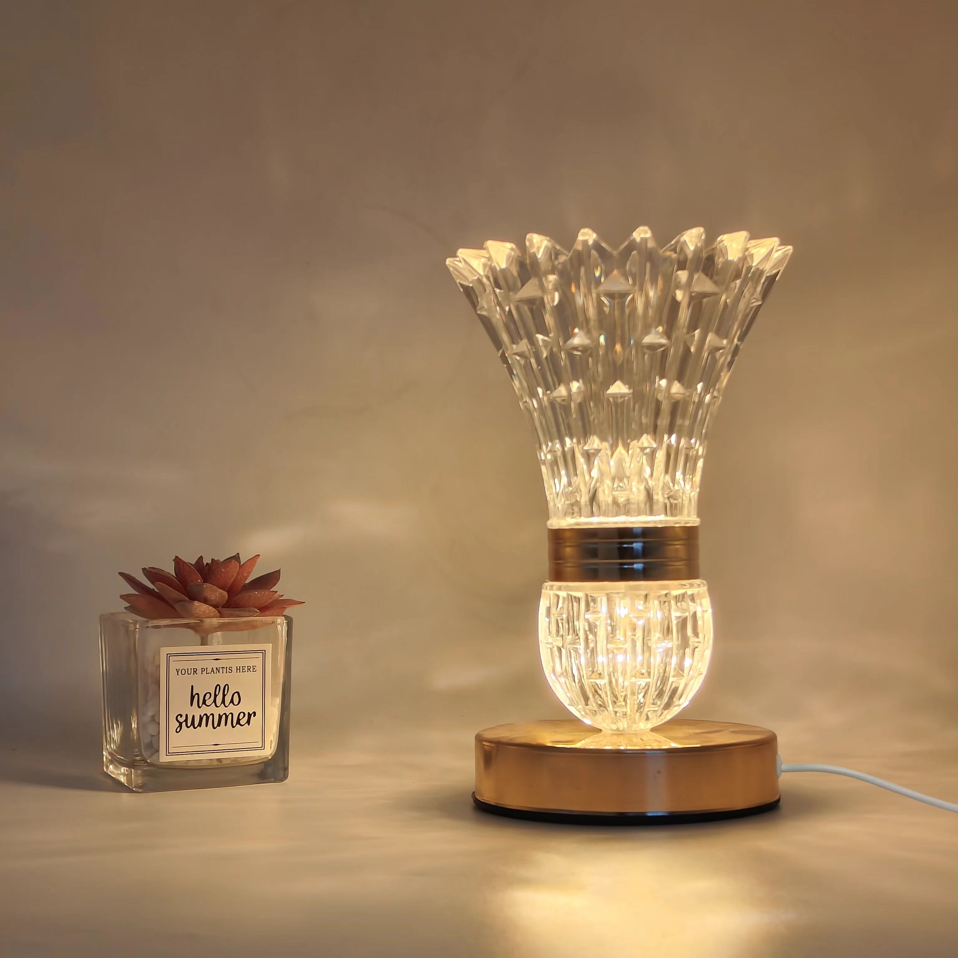 VaseLight - LED Crystal Table Lamp with Dimmable Atmosphere