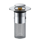 Stainless Steel Drain Filter with Hair Catcher – Rustproof Sieve for Kitchen and Bathroom, Clog-free