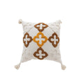 Nordic Retro Tufted Cushion Cover – 45x45cm Yellow Brown Decorative Pillow