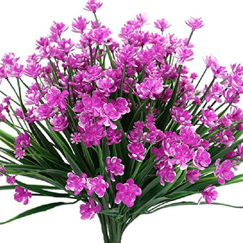 Artificial flowers outdoors