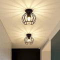 Modern Loft-style Ceiling Lamp with Open Cage Design