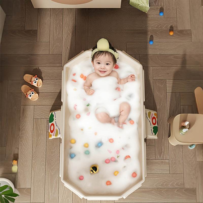AquaLounge Folding Bathtub | PVC | For 1–3 People | With Shelves & Quick Fill System