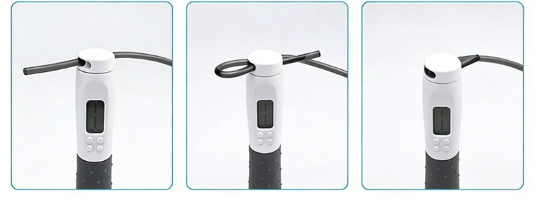 Digital skipping rope with calorie counter & target reminder