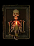 Haunted house skull halloween decoration
