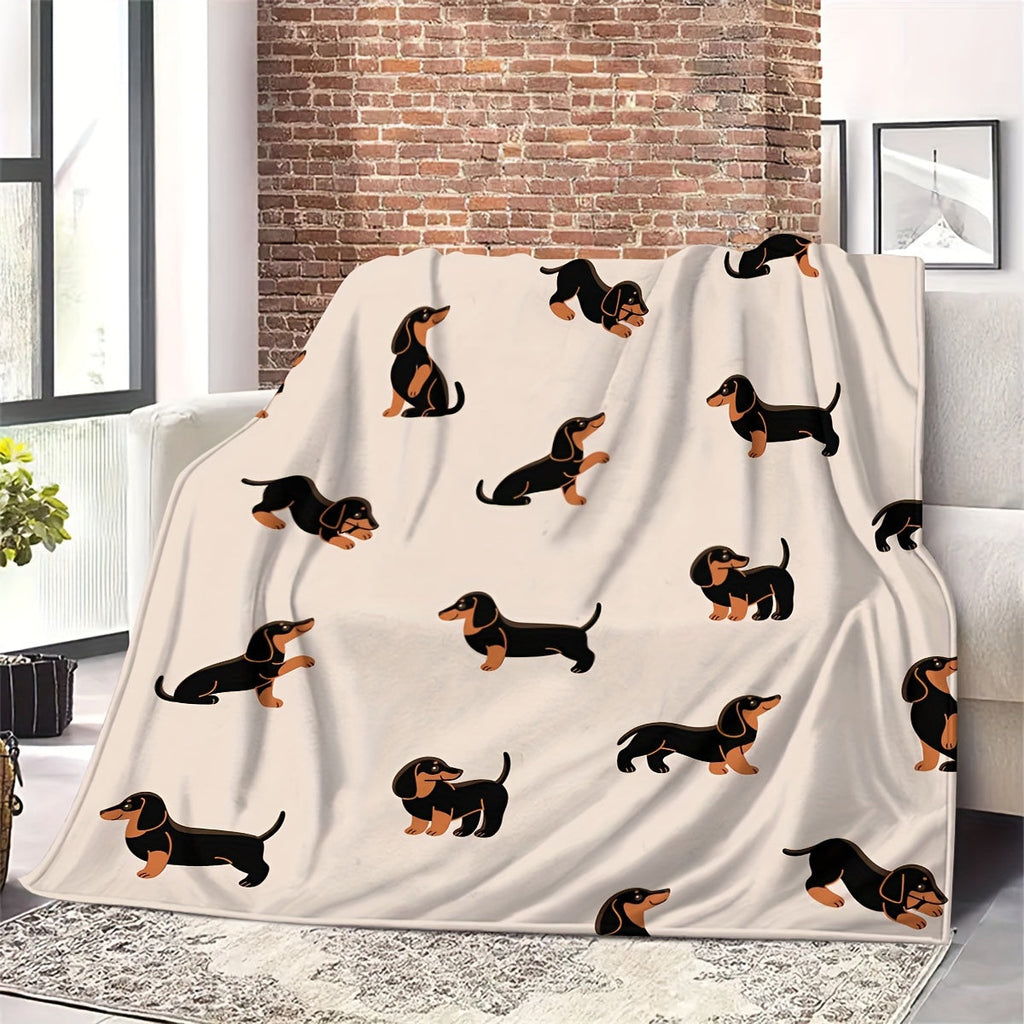 Dachshund Cozy - Soft Flannel Blanket for Pets