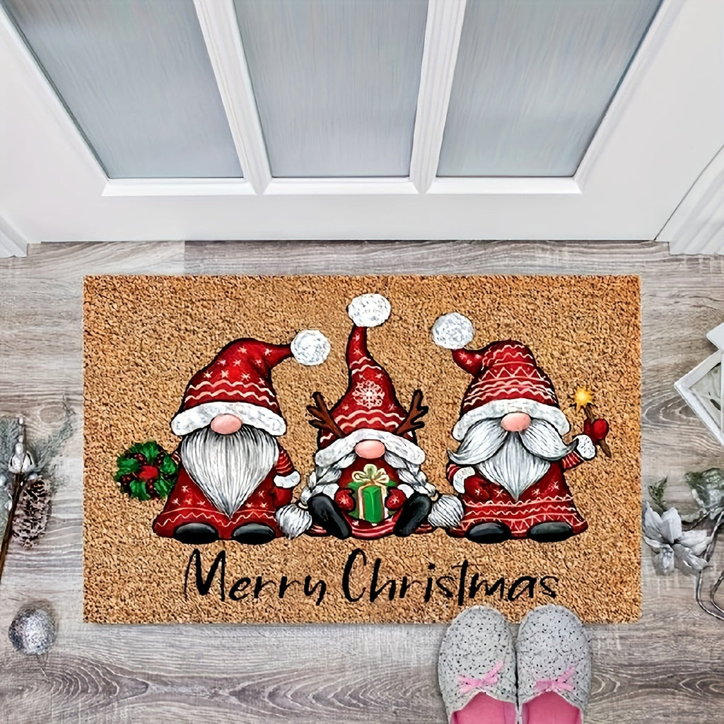 Doormat Gnome Christmas Decorations Indoor Outdoor