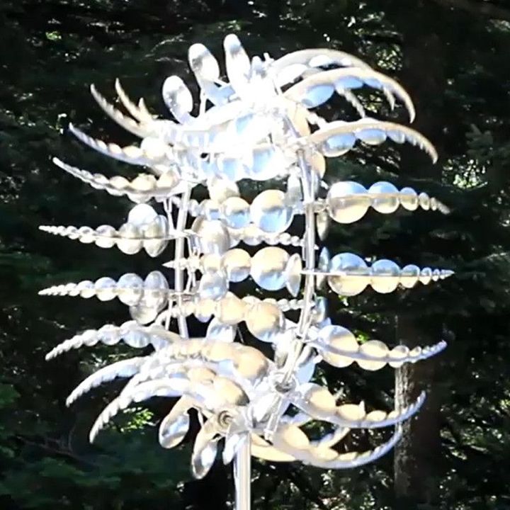 Unique and magical metal windmill