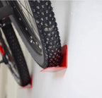 Steel Bicycle Wall Mount with Horizontal, Space-Saving Storage