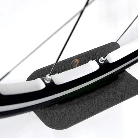 Steel Bicycle Wall Mount with Horizontal, Space-Saving Storage