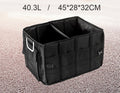 Multifunctional Foldable Car Trunk Storage Box, with 50L Large Capacity, Detachable Partition and Scratch-resistant and Easy-to-clean Design