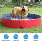 Foldable PVC Dog Pool with Drainage Valve