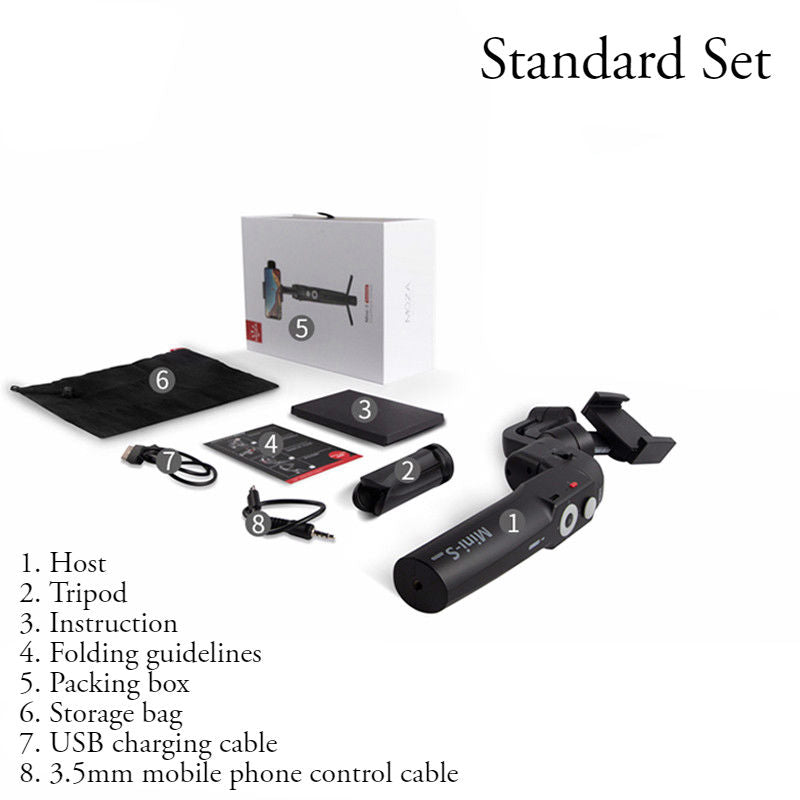 Mini Anti-shake Selfie Stick with Folding Storage, Three-axis Stabilization System, Object Tracking, Time-lapse Photography, Suitable for Professional or Daily Photography