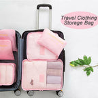 Travel Clothing Storage Bag (1 Set, 6 Pieces)