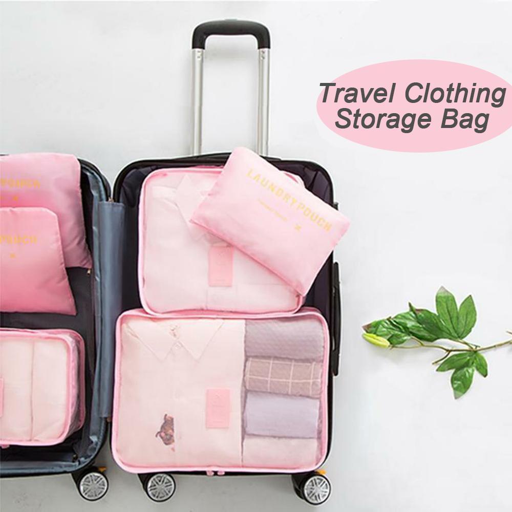 Travel Clothing Storage Bag (1 Set, 6 Pieces)