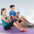 Pull-Rope Ab Exerciser with Pedals and Resistance Band