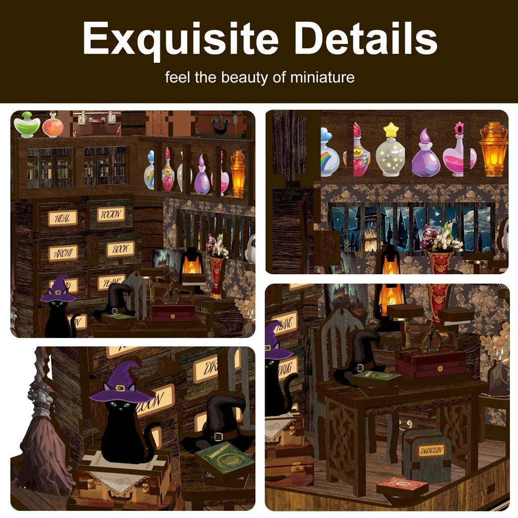 Magic Book House DIY Book Nook Kit & DIY Doll House Kit
