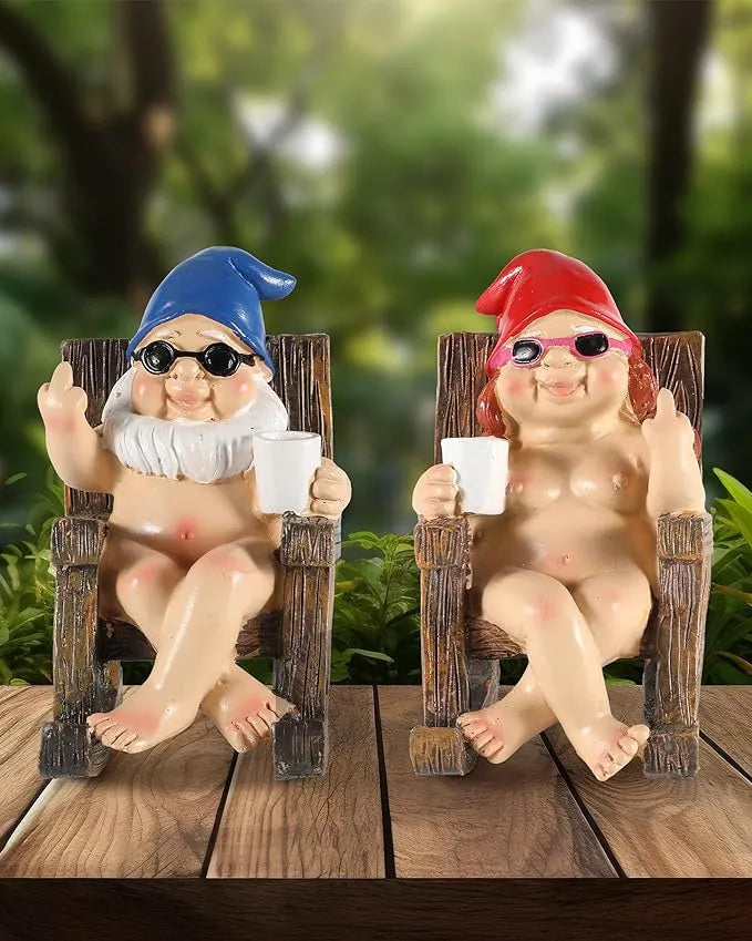 Cheeky Garden Gnome Funny Statue