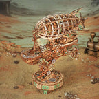 Sailing in Fog DIY 3D Mechanical Transmission Wooden Puzzle Kit