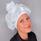 Net Plopping Cap for Drying Curly Hair