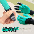 1 Pair of Garden Gloves with Claws – Planting without Tools