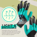 1 Pair of Garden Gloves with Claws – Planting without Tools