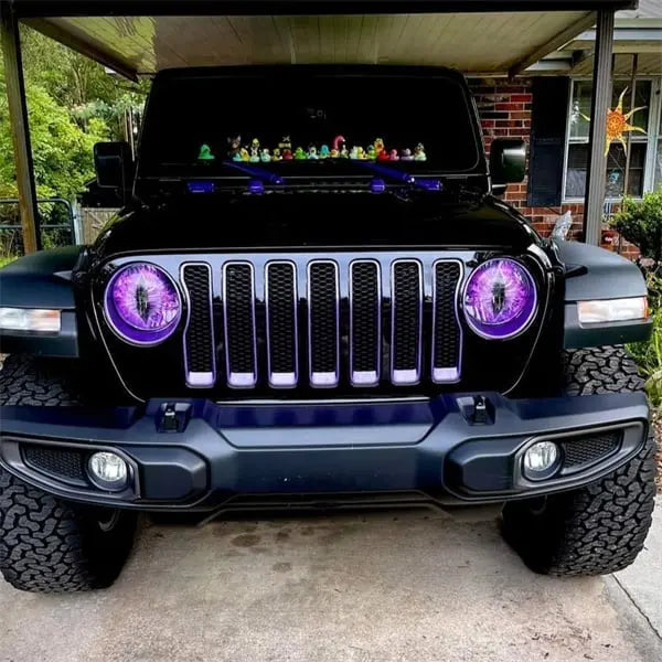 1 Pair of Headlight Stickers – Eye-catching Design with Personality