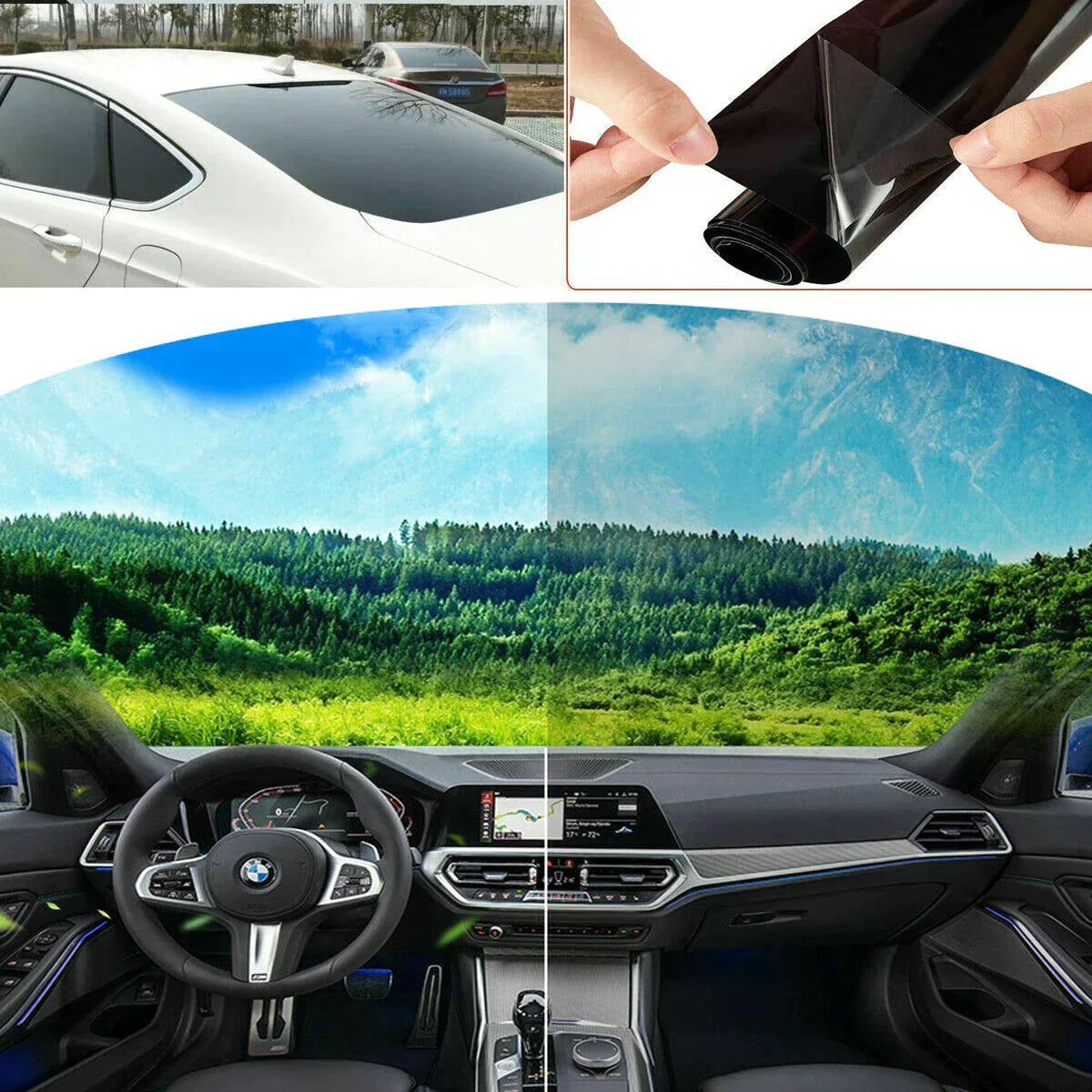 Car window sun protection film glass sticker