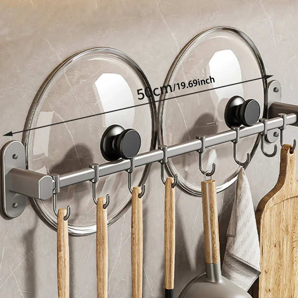 Storage shelf for kitchen utensils – versatile use – wall-mounted – storage shelf for pan lids and spatulas