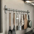 Storage shelf for kitchen utensils – versatile use – wall-mounted – storage shelf for pan lids and spatulas