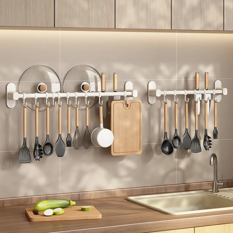 Storage shelf for kitchen utensils – versatile use – wall-mounted – storage shelf for pan lids and spatulas