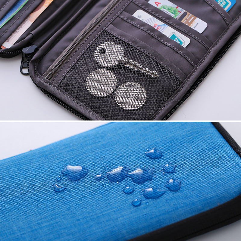 Multi-Pocket Family Travel Document Bag