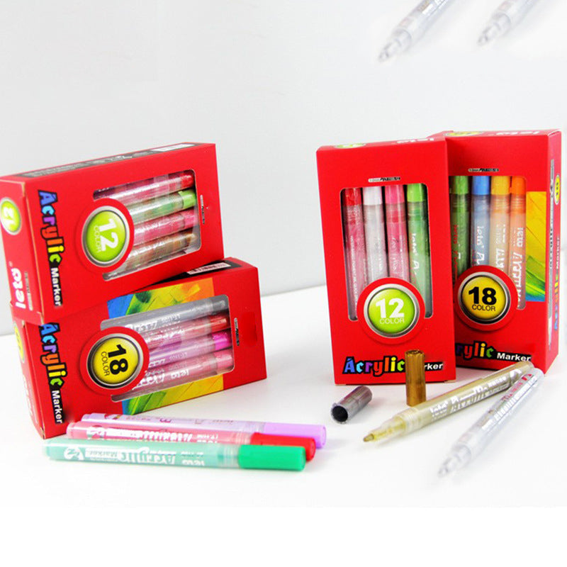 Highly pigmented acrylic paint markers