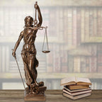 Decorative statue of the Goddess of Justice