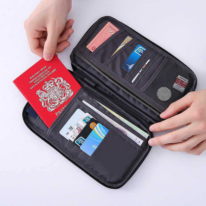Multi-Pocket Family Travel Document Bag