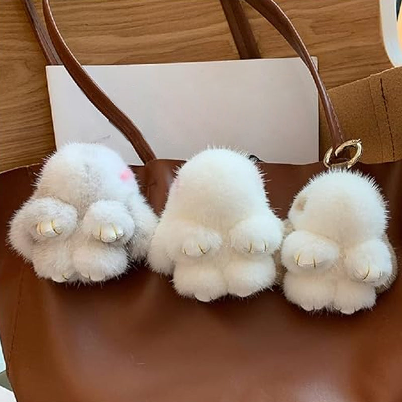 Handmade Soft Bunny PomPom Keychains (Boxed Edition)