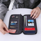 Multi-Pocket Family Travel Document Bag