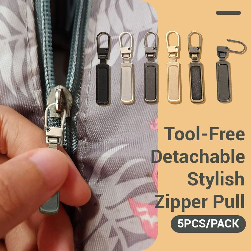 Tool-free removable stylish zipper pull