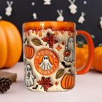 Pumpkin Coffee Mug with Ghost