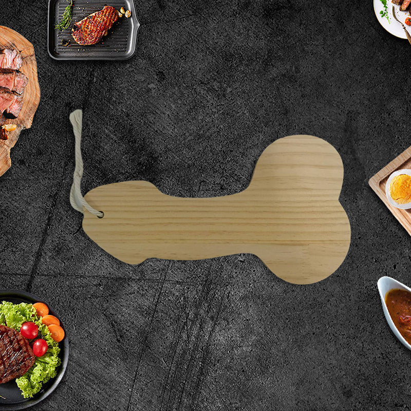 Funny small sausage plate