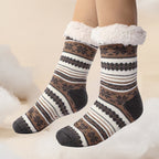 Snowflake Ultra-thick Slipper Home Socks