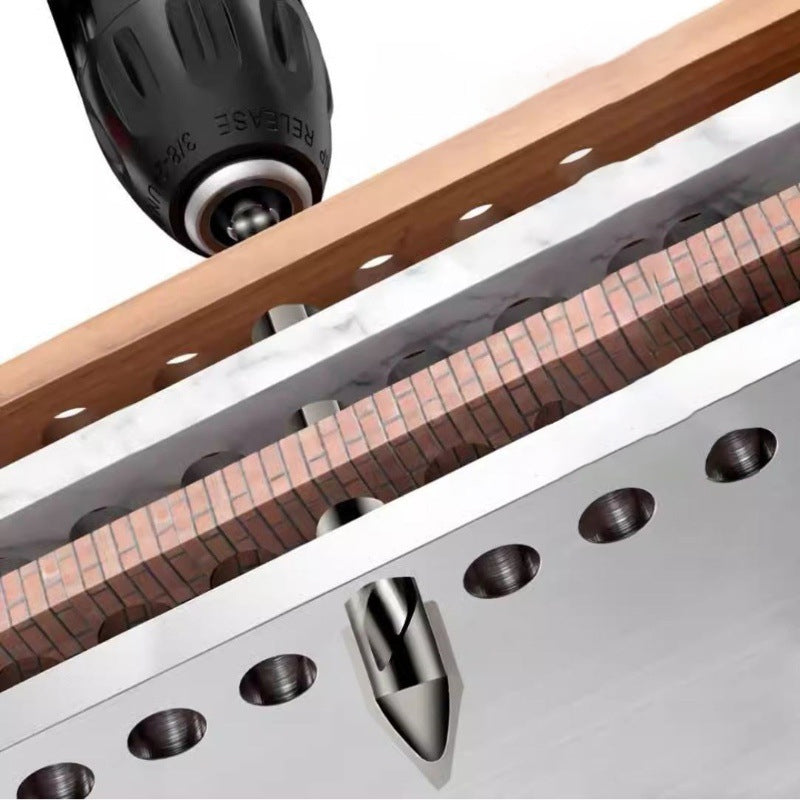 High hardness slate head eccentric drill