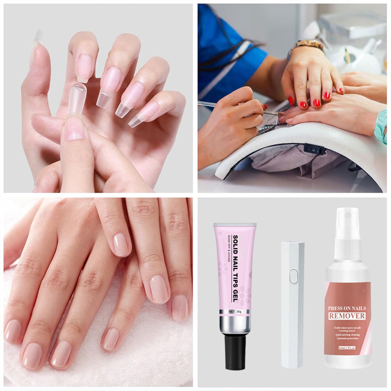 Magic Solid Nail Glue Set 3-in-1 Nail Art Sets