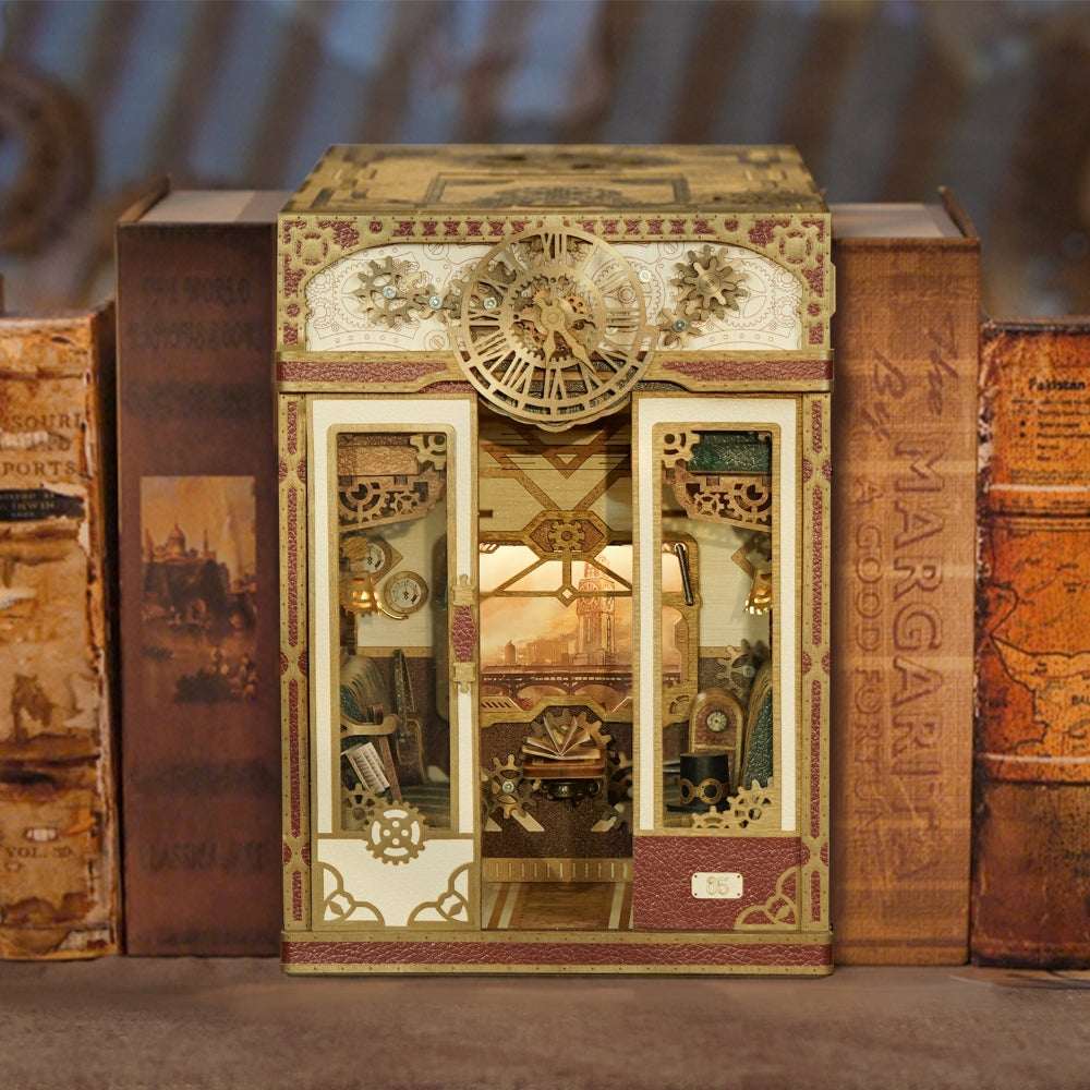 Train Cabin Series – Steam Fantasy Motion Scene DIY Book Nook Kit