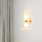 Modern Double Glass Wall Light Fixture