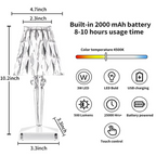CrystalGlow Touch lamp – Elegant Table Lamp with Touch Sensor and USB
